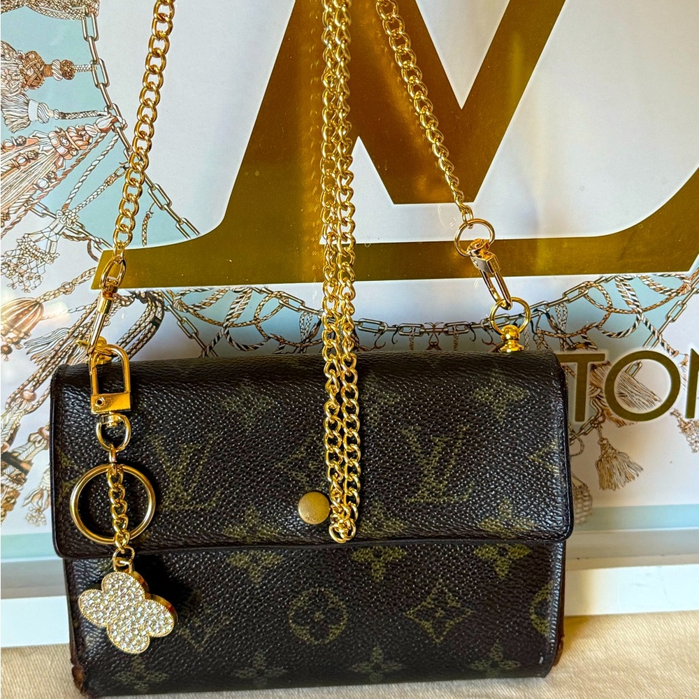 Louis Vuitton Brown Monogram Vintage Wallet on Chain - Picture 16 of 16
